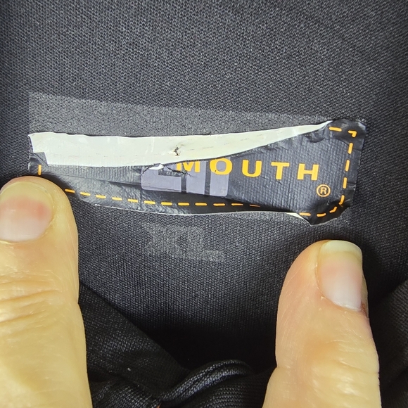 Loudmouth Men's Fancy Black Polo With Colorful Under Collar Size XL Casual - Picture 7 of 9